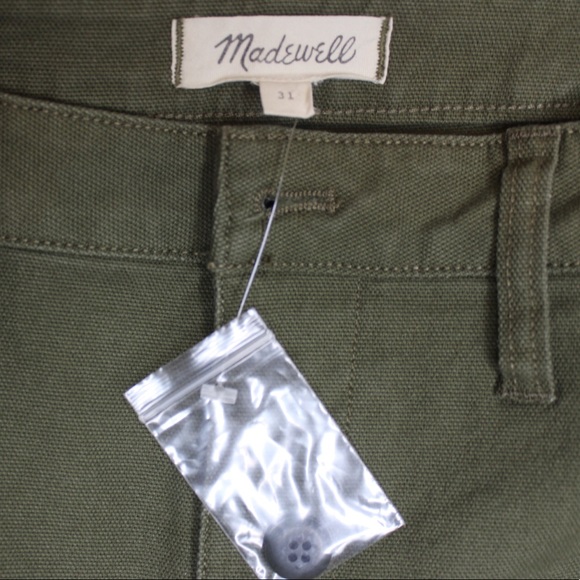 Madewell | Emmett High Waisted Shorts Loden Green - Picture 8 of 9